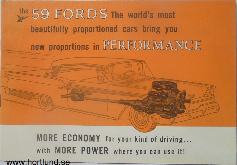 1959 Ford broschyr Motorer