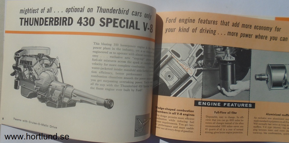 1959 Ford broschyr Motorer - 2