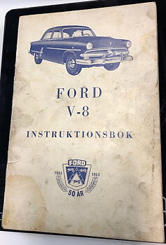 1953 Ford V-8 instruktionsbok, Svensk