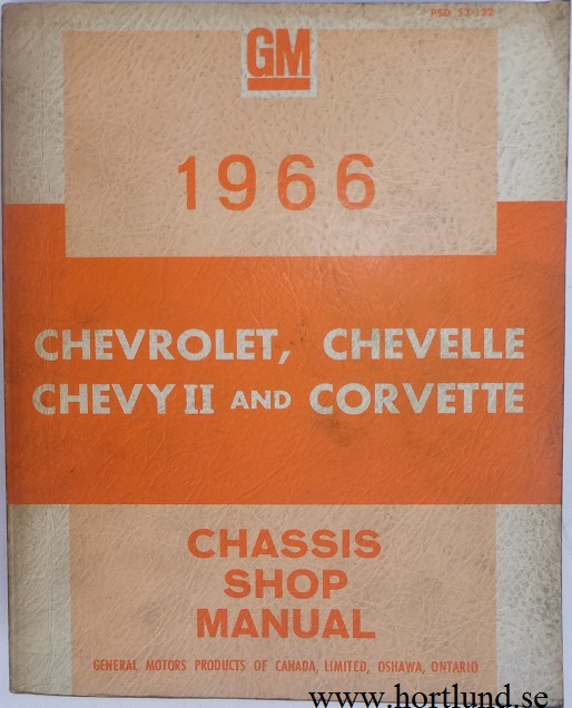 1966 Chevrolet Shop Manual Chevrolet Chevelle Chevy II Corvette