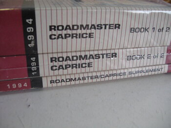 1994 Chevrolet Caprice och Buick Roadmaster Service Manual set om 3 böcker