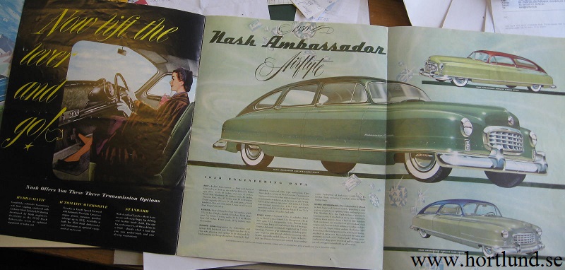 1950 Nash Ambassador broschyr  utg.6-50 - 2