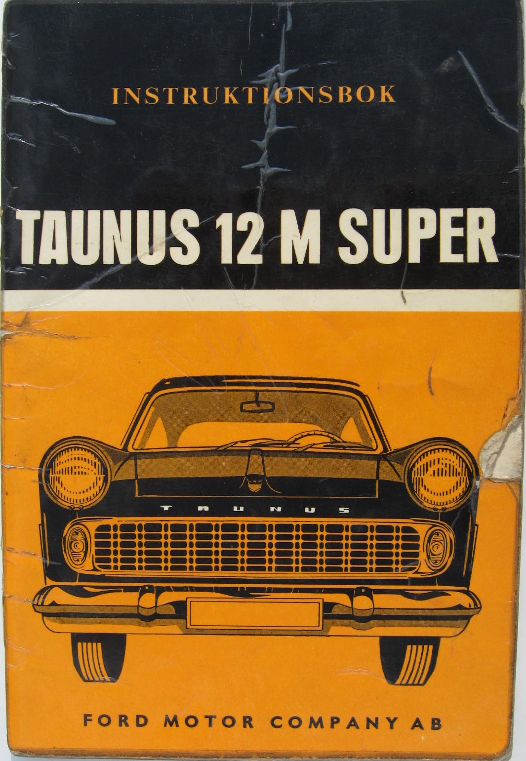 1960 Ford Taunus 12 M Super Instruktionsbok 2:nd utgåvan