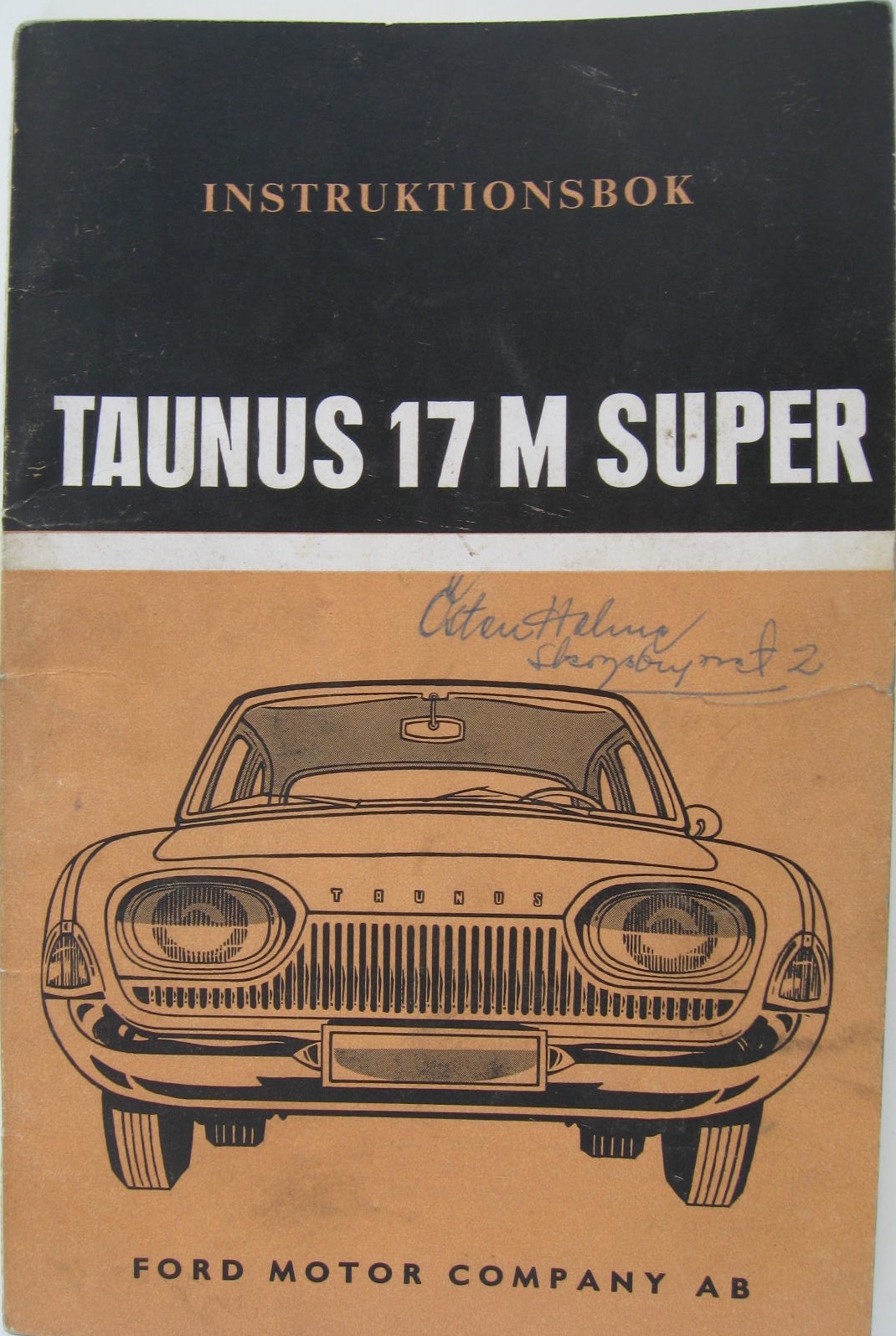 1961 Ford Taunus 17 M Super Instruktionsbok
