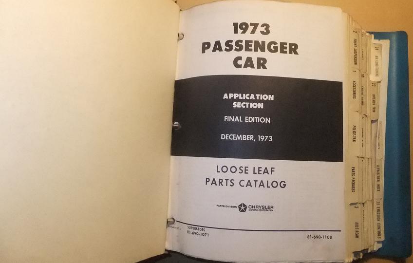 1973 Plymouth & Chrysler & Imperial & Dodge Parts Catalog - 2