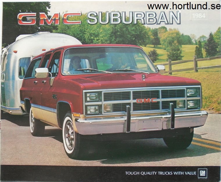 1984 GMC Suburban Broschyr
