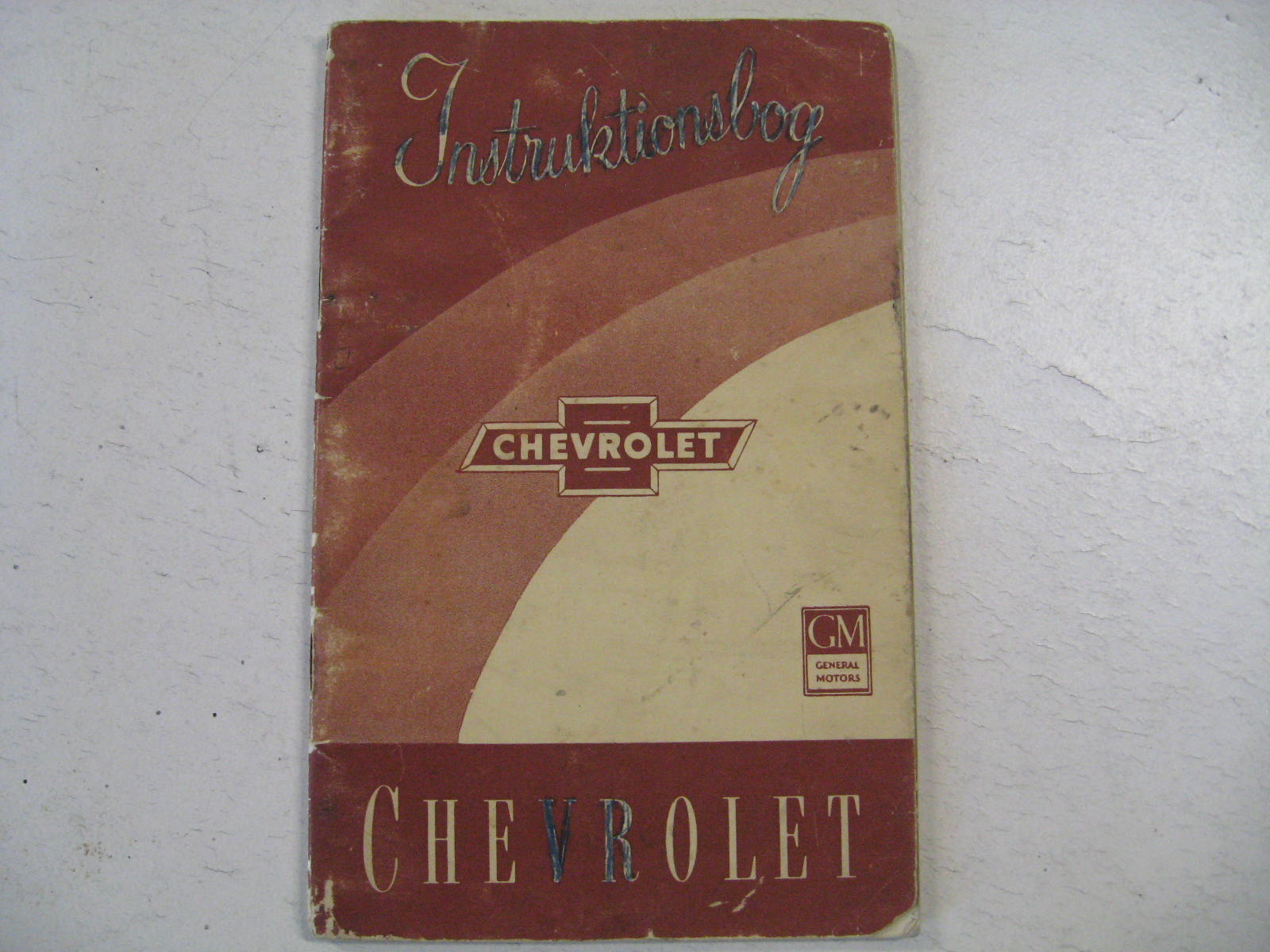 1954 Chevrolet Instruktionsbog Danskt Original