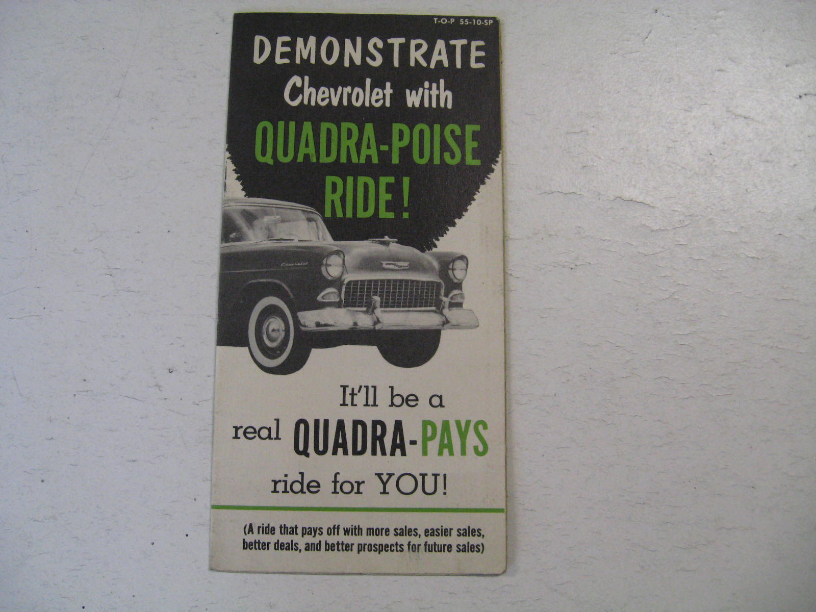 1955 Chevrolet Demonstrate Chevrolet With Quadra-Poise Ride!