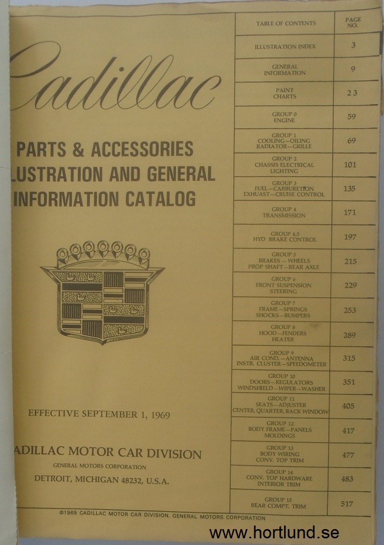 1960-1970 Cadillac Illustration & General Information Catalog - 2