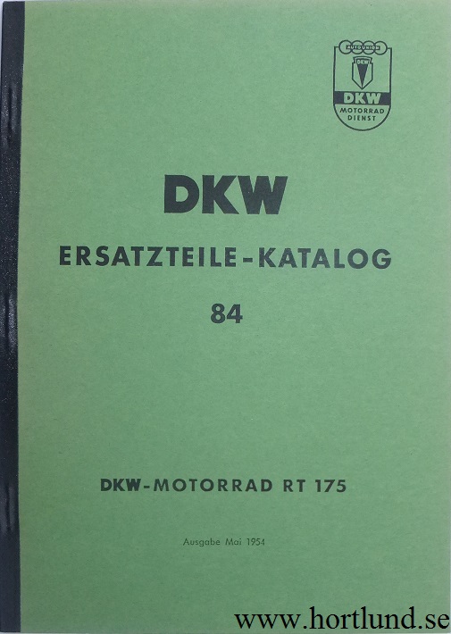 1953 - 1955 DKW RT 175 Reservdelskatalog