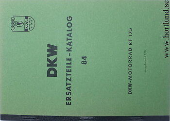 1953 - 1955 DKW RT 175 Reservdelskatalog