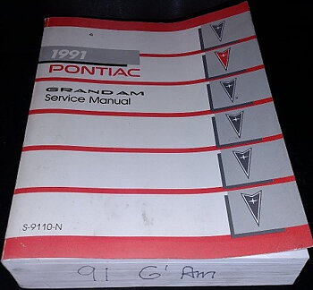 1991 Pontiac Grand Am Service Manual