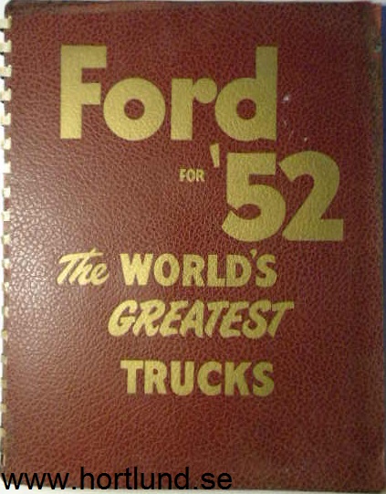 1952 Ford Truck Data bok alla modeller