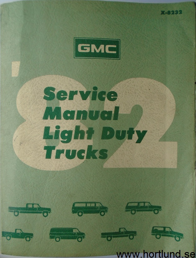 1982 GMC Light Trucks Service Manual