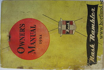 1951 Nash Rambler Owner's Manual
