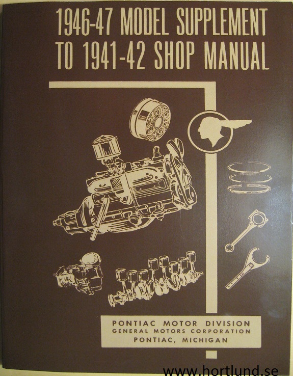 1946 - 1947 & 1948 Pontiac Shop Manual supplement