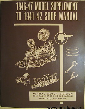 1946 - 1947 & 1948 Pontiac Shop Manual supplement