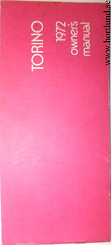 1972 Ford Torino & Ranchero Owners Manual