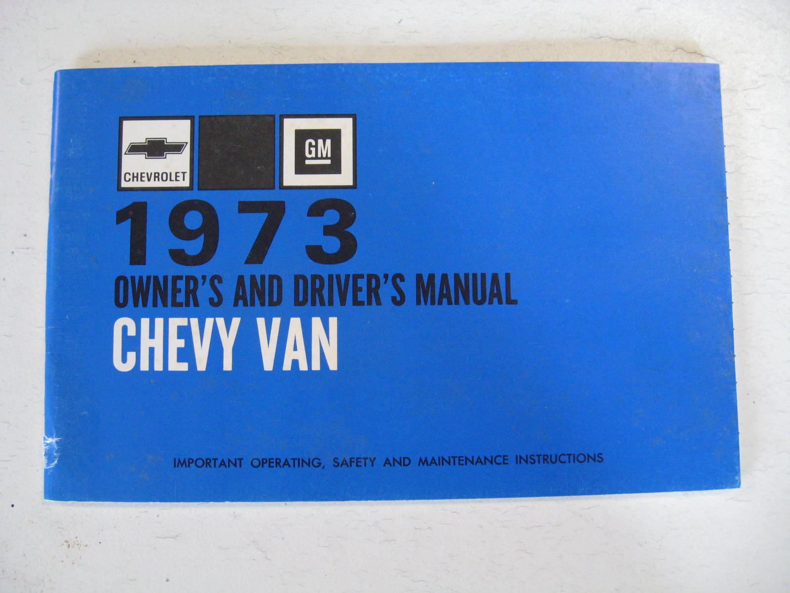1973 Chevrolet Chevy Van Owners Manual