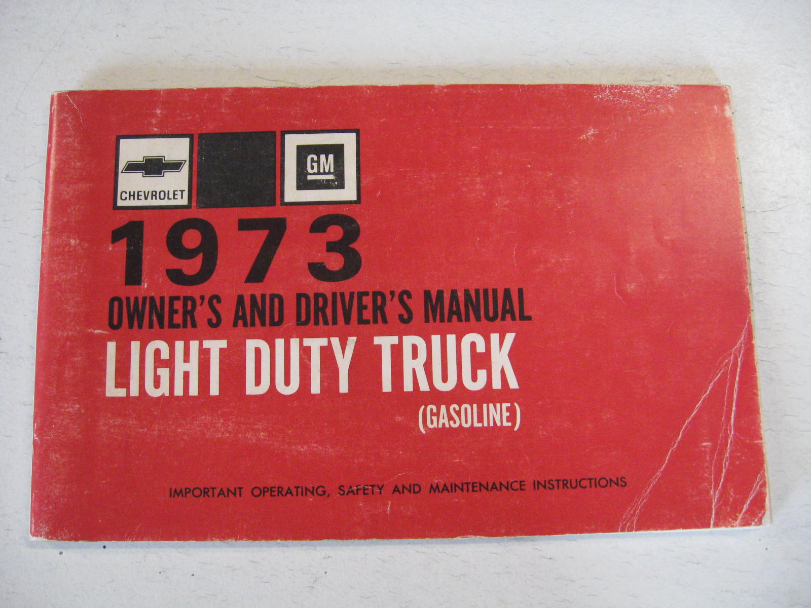 1973 Chevrolet Light Duty Truck Owners Manual