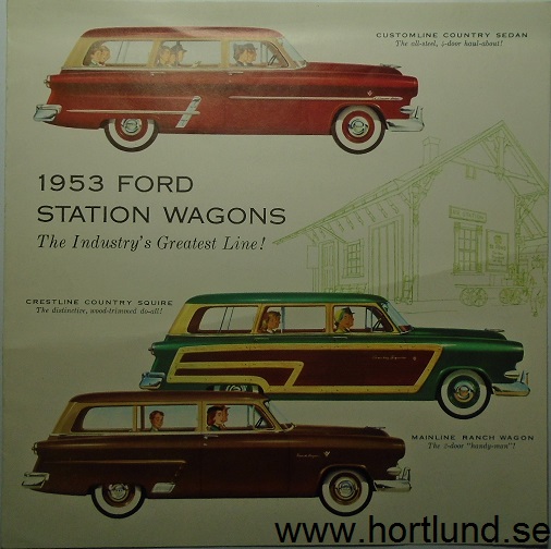 1953 Ford Station Wagons broschyr