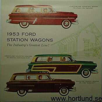 1953 Ford Station Wagons broschyr
