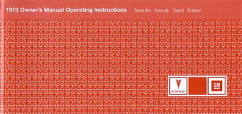 1973 Pontiac Firebird Owner's Manual
