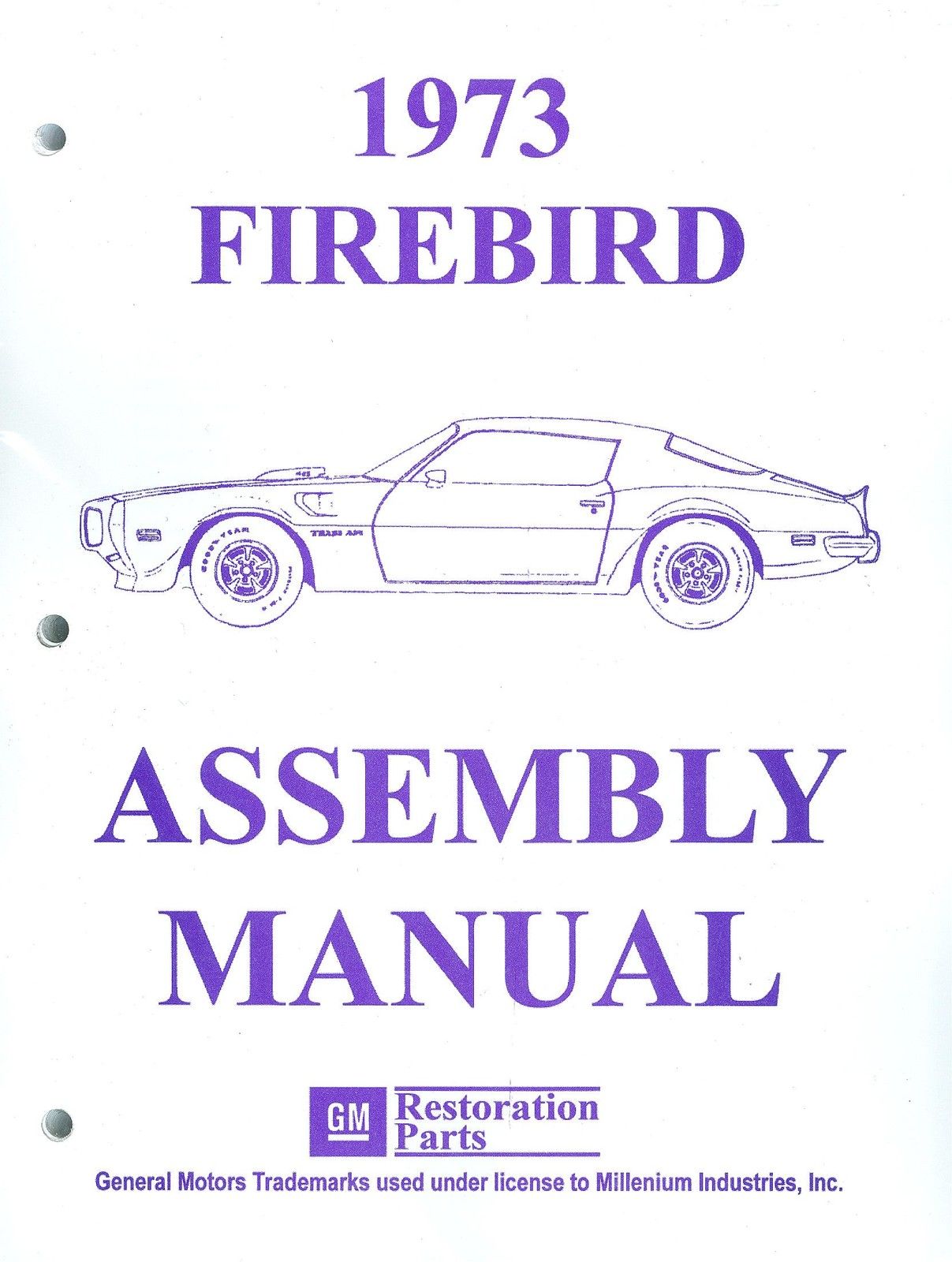 1973 Pontiac Firebird Assembly Manual