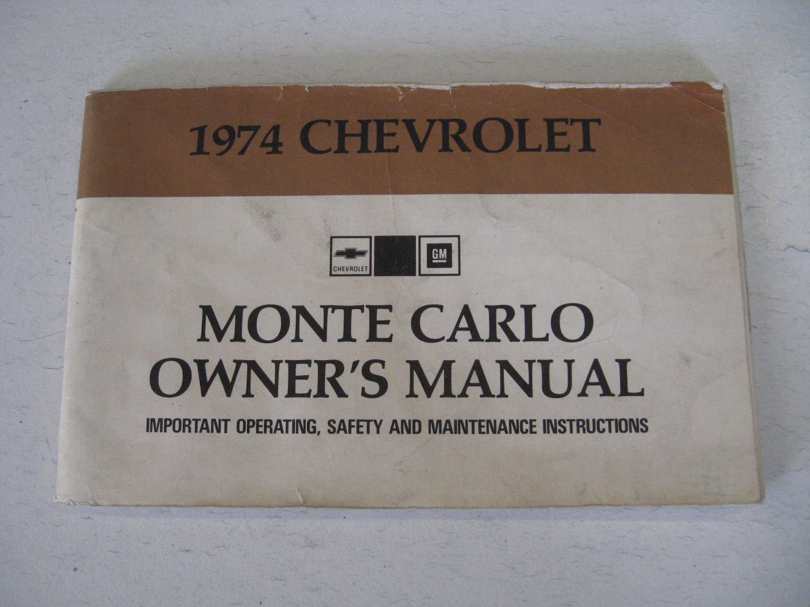 1974 Chevrolet Monte Carlo Owners Manual