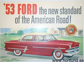 1953 Ford car broschyr