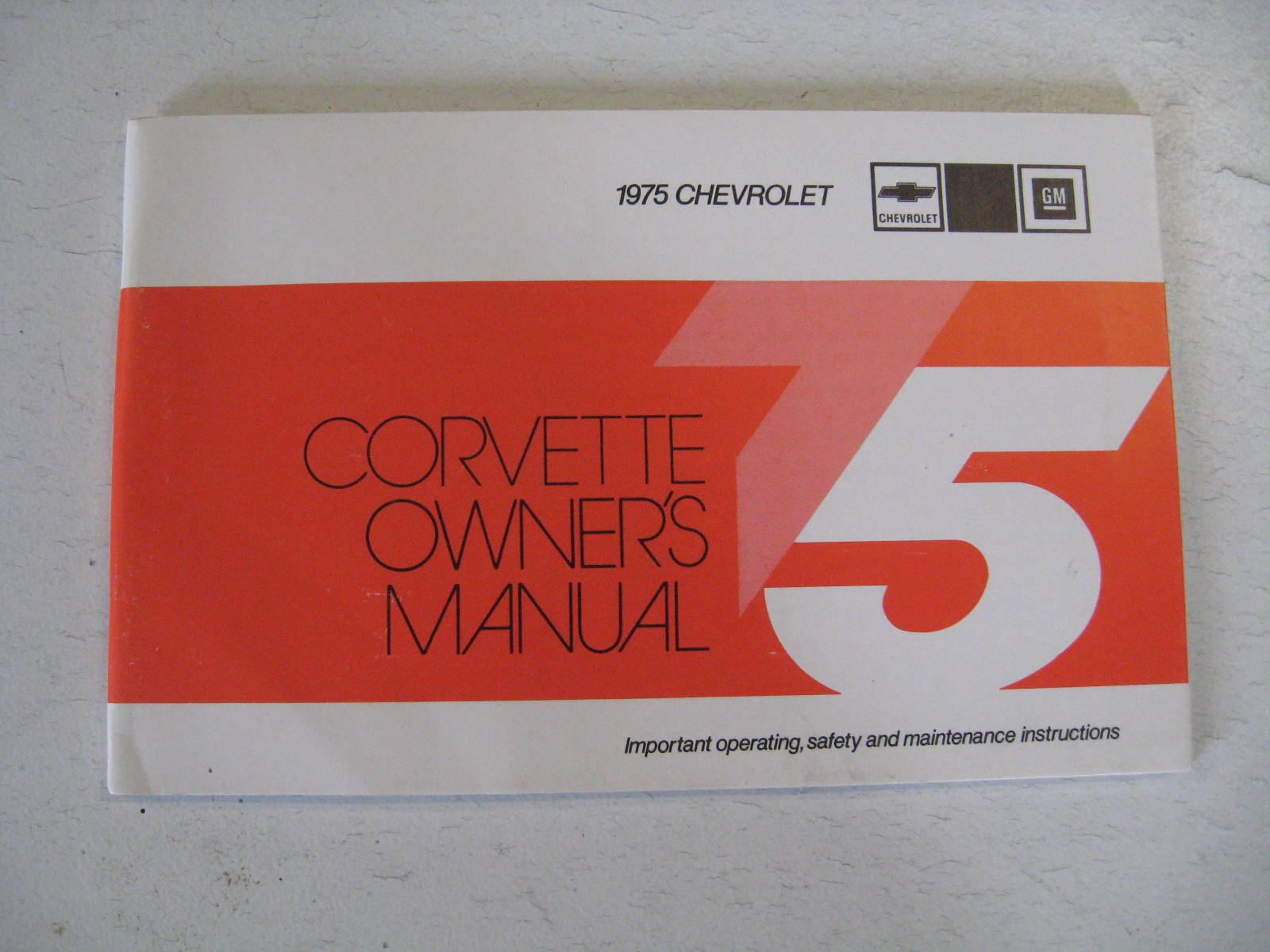1975 Chevrolet Corvette Owners Manual