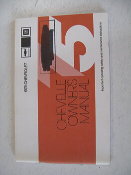 1975 Chevrolet Chevelle Owners Manual