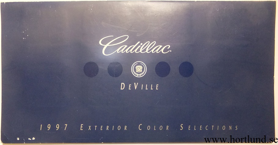 1997 Cadillac DeVille Exterior Color Selections