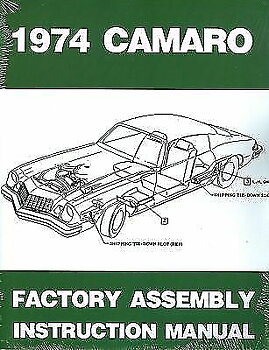 1974 Chevrolet Camaro Assembly Manual