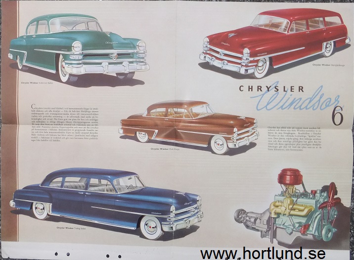 1953 Chrysler Windsor & Windsor De Luxe broschyr svensk - 3
