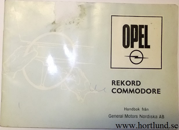 1968 Opel Rekord och Commodore Handbok /2