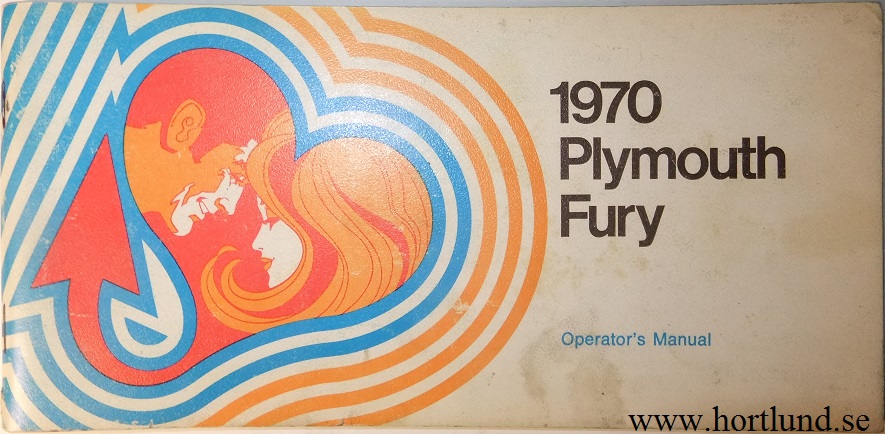 1970 Plymouth Fury Operator's Manual