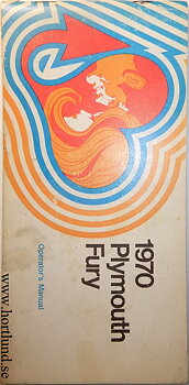 1970 Plymouth Fury Operator's Manual