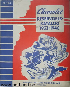 1933-1946 Chevrolet Reservdelskatalog På Svenska
