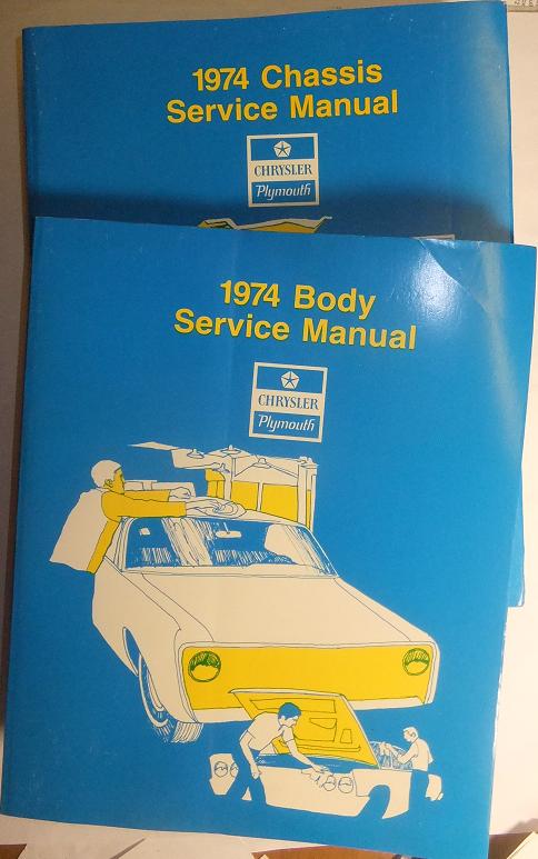 1974 Plymouth & Chrysler och Imperial Service Manual original