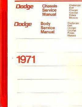 1971 Dodge Chassis och Body Service Manual alla modeller