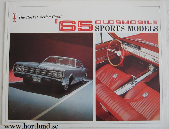 1965 Oldsmobile Sports Cars Starfire Jetstar I 442 F-85 Cutlass broschyr
