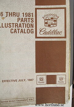 1976-1981 Cadillac Parts Illustration catalog