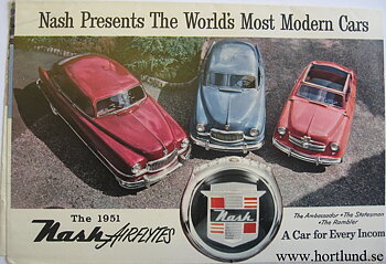 1951 Nash broschyr alla modeller utg. 11-50
