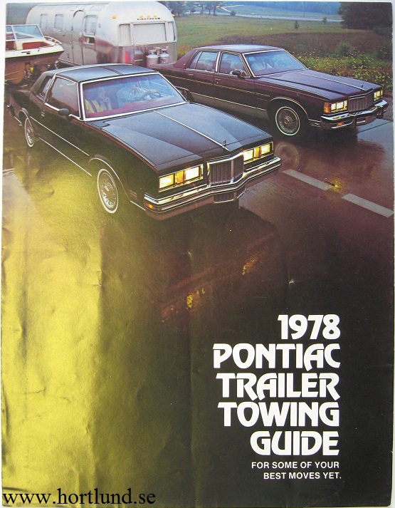 1978 Pontiac Trailer Towing Guide