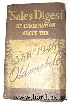 1946 Oldsmobile Sales Digest Data Book