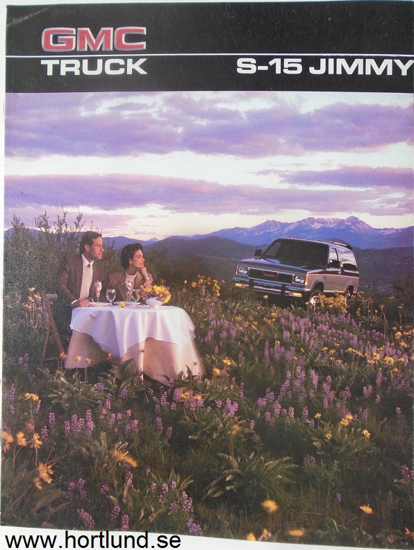 1986 GMC S-15 Jimmy Broschyr