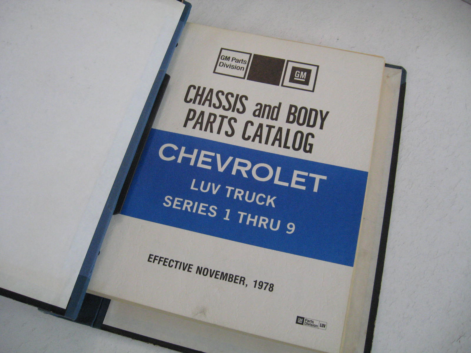 1979 Chevrolet Chassis and Body Parts Catalog LUV