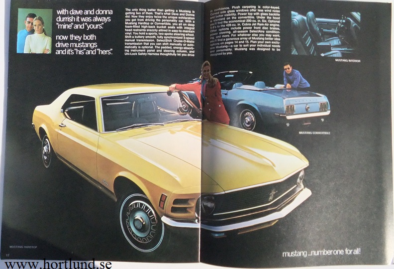 1970 Ford Mustang broschyr - 3