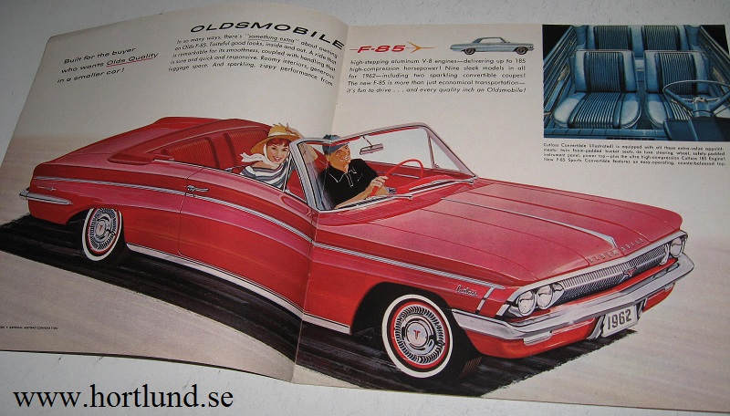 1962 Oldsmobile F-85 färgbroschyr Rev. 10-61 - 2